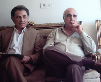 خسرو شایگان (چپ) به همراه پرویز ربیعی