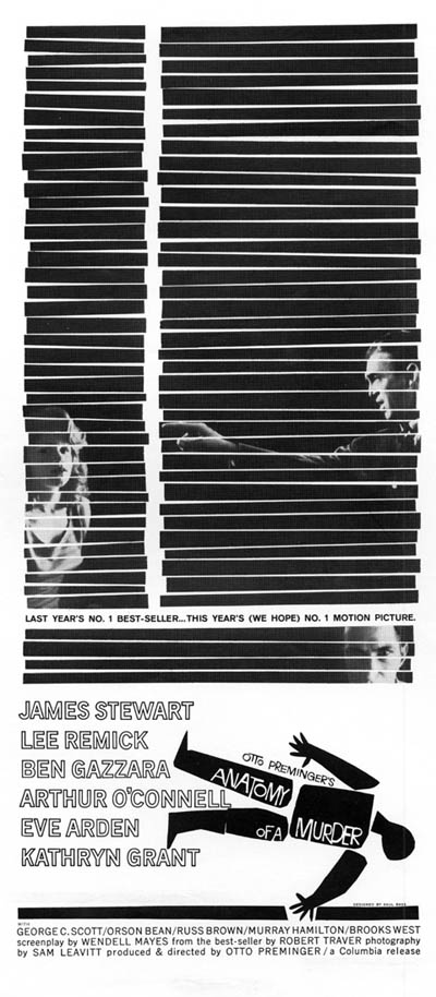 پوستر فیلم تشریح یک قتل اثر سائول باس