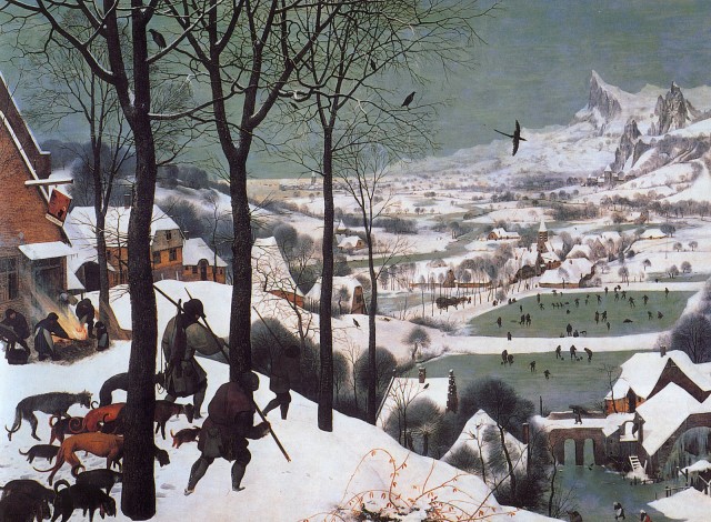تابلوی «شکارچیان در برف» اثر بروگل : سینما بیشتر نقاشانه است تا شاعرانه