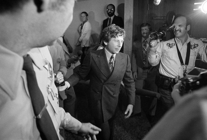 رومن پولانسکی در دادگاه سال 1977 لس آنجلس