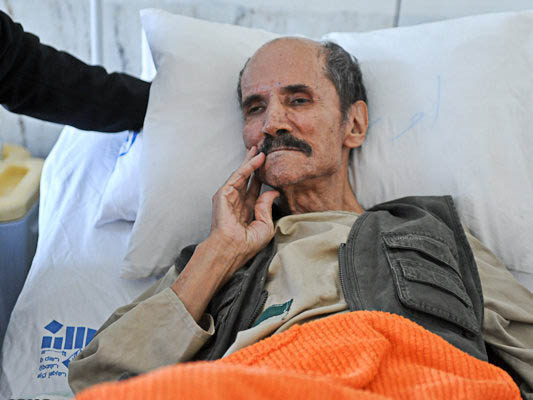 سعدی افشار در بیمارستان