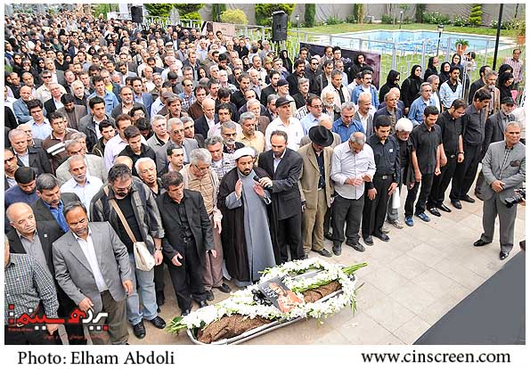 مراسم تشییع زنده یاد سعدی افشار