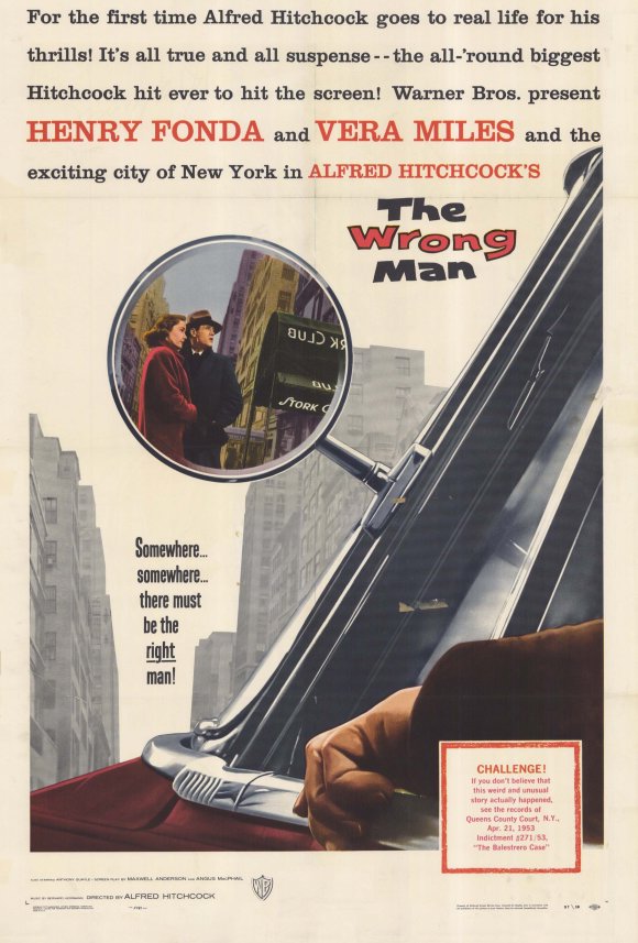 پوستر فیلم مرد عوضی. از فیلم های مهم دهه 1950 هیچکاک