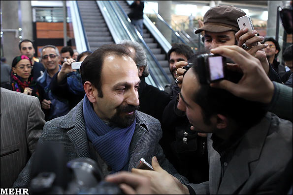 اصغر فرهادی در بازگشت بخ ایران
