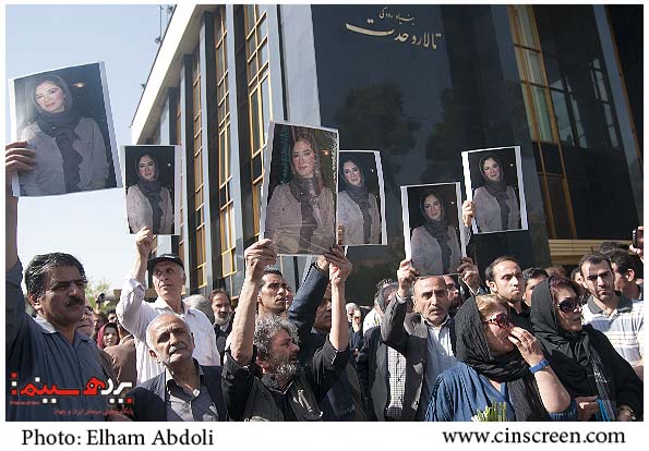 مراسم تشییع زنده یاد عسل بدیعی