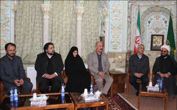 ابراهیم حاتمی کیا، سعید راد و مریلا زارعی در آستان حضرت معصومه (س)