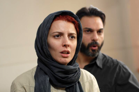 لیلا حاتمی و پیمان معدی در فیلم جدایی نادر از سیمین