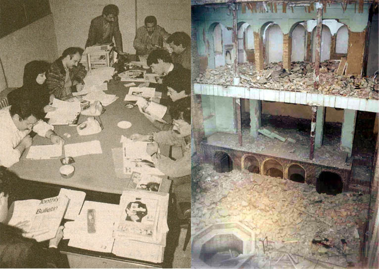 راهنمای چپ را زدن و پیچیدن به راست! سمت راست: سایت یک «فرقه» مذهبی در خارج از کشور با تبلیغات وسیعی اعلام می کند که حکومت ایران بناهای آنها را خراب می کند. سمت چپ: اعضای این فرقه بی سر و صدا حیاط خلوتی در ماهنامه فیلم پیدا کردند و به مدت نزدیک به سی سال جریان نقد ایران فیلم ایران را نحت سلطه خود گرفتند