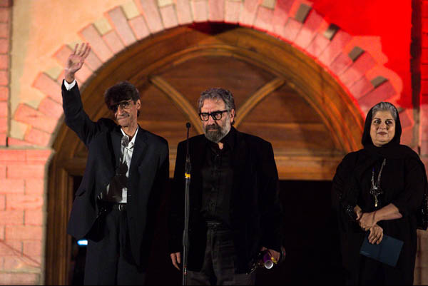 فرشته طائرپور، مسعود کیمیایی و نلصر تقوایی. هفدهمین جشن خانه سینما