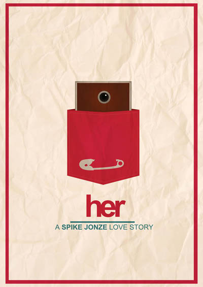 پوستر غیر رسمی طراحی شده برای فیلم «او» ساخته اسپایک جونز