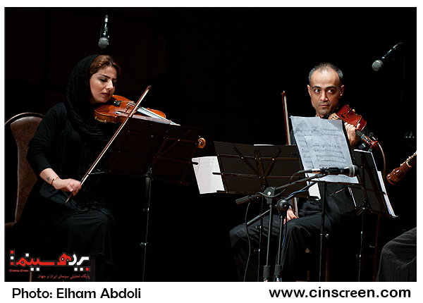 اجرای یکی از قطعه‌های فرهاد فخرالدینی توسط کوآرتتی با تنظیم مانی جعفرزاده 