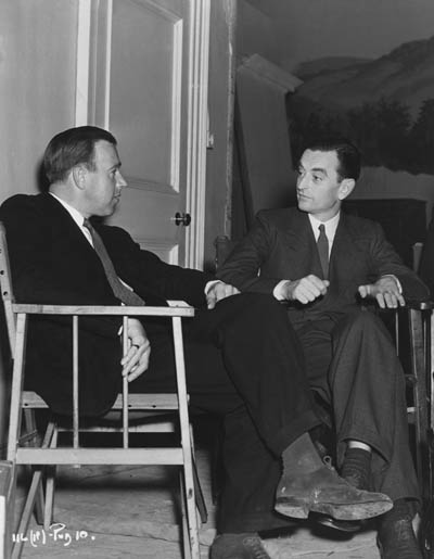 رونالد نیم (سمت چپ) در سال های دور در کنار دیوید لین