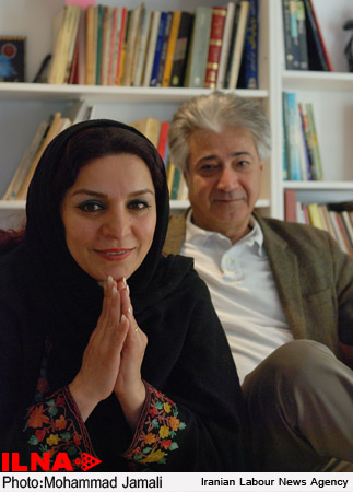 تهمینه میلانی و همسرش محمد نیک بین. عکس از محمد جمالی (ایلنا)