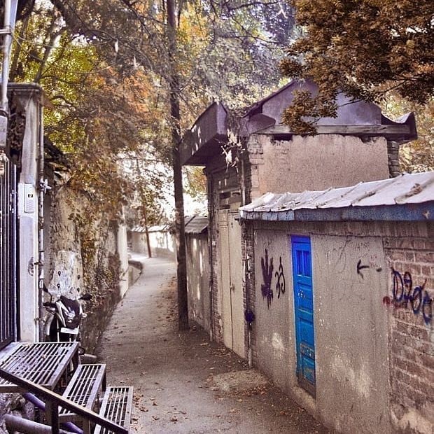 ته این کوچه ی قدیمی  یک درِ چوبی  به بن بست باز می شود  صحنه تاریک است  با کورسوی نارنجیِ خرمالوها  شاید بشود  پاییز را دید  «شد خزان                  گلشنِ                            آشنایی.....»