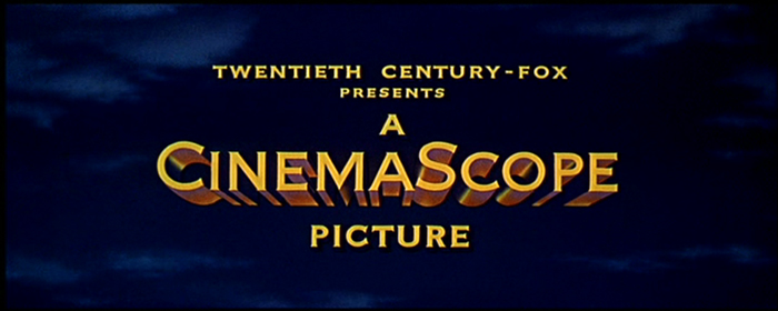 علامت «سینمااسکوپ» که در ابتدای فیلم های «سینمااسکوپ» کمپانی فوکس قرن بیستم ظاهر می شد