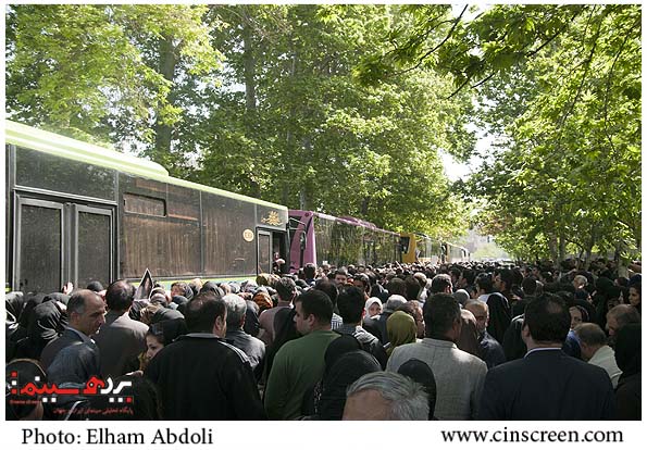 مراسم تشییع زنده یاد عسل بدیعی