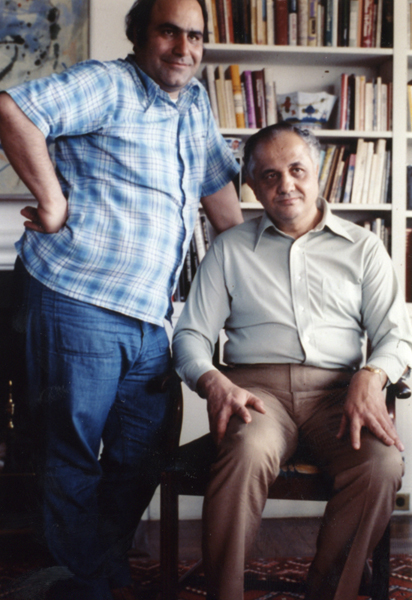 اندروساریس و امیر نادری. عکس از آرشیو شخصی بهمن مقصودلو