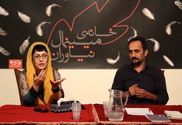 شیوا ارسطویی در نشست خانه مینی مال فرهنگسرای نیاوران