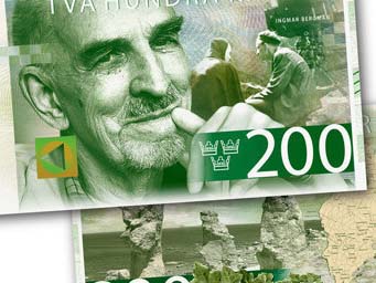 تصویر اینگمار برگمن روی اسکناس