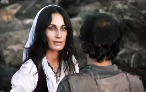 سوسن تسلیمی در نمایی از فیلم چریکه ی تارا ساخته بهرام بیضایی