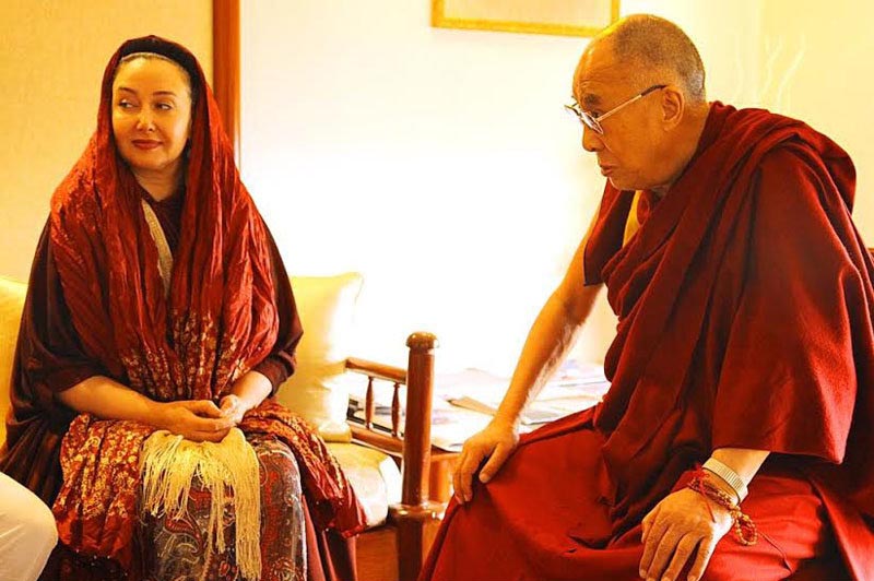 کتایون ریاحی و دالایی لاما